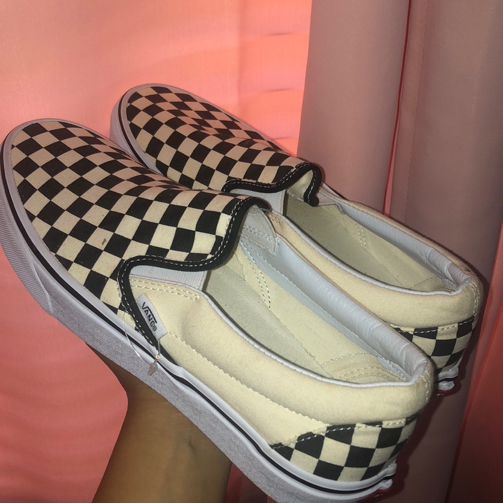 Black and white checkered vans